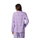 Lavendar Plaid Flannel Sleep Shirt - Denny's