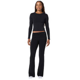 Fold Over Flare Legging - Denny's