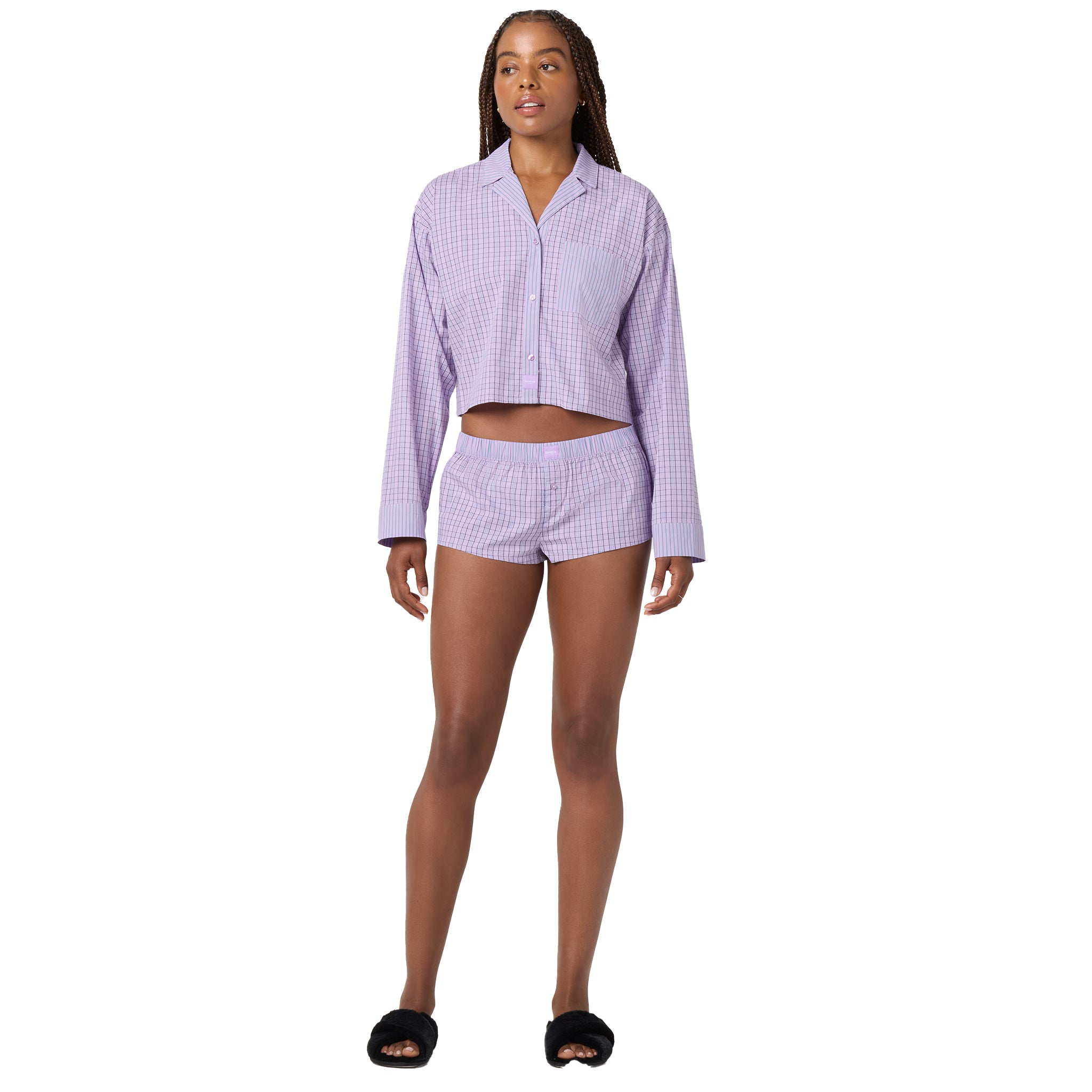 Micro Plaid Mini Short - Denny's