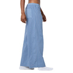 Micro Plaid Pant Vintage Blue - Denny's