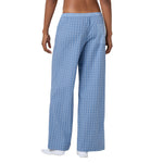 Micro Plaid Pant Vintage Blue - Denny's