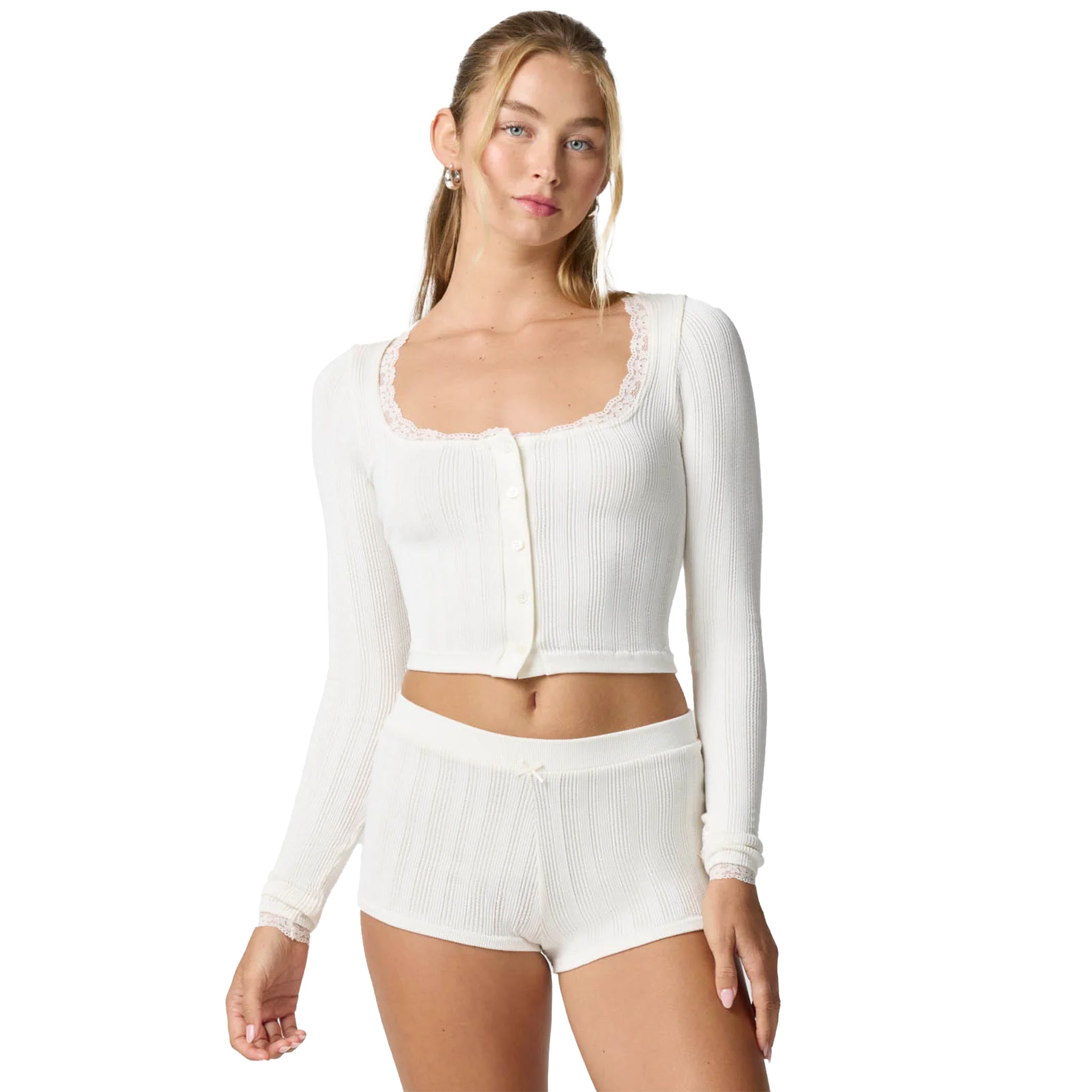 Pointelle Cardigan - Denny's