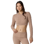 Ballet Crop Cable Sweater - Denny's
