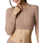 Ballet Crop Cable Sweater - Denny's