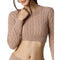 Ballet Crop Cable Sweater - Denny's