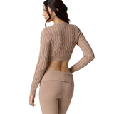 Ballet Crop Cable Sweater - Denny's