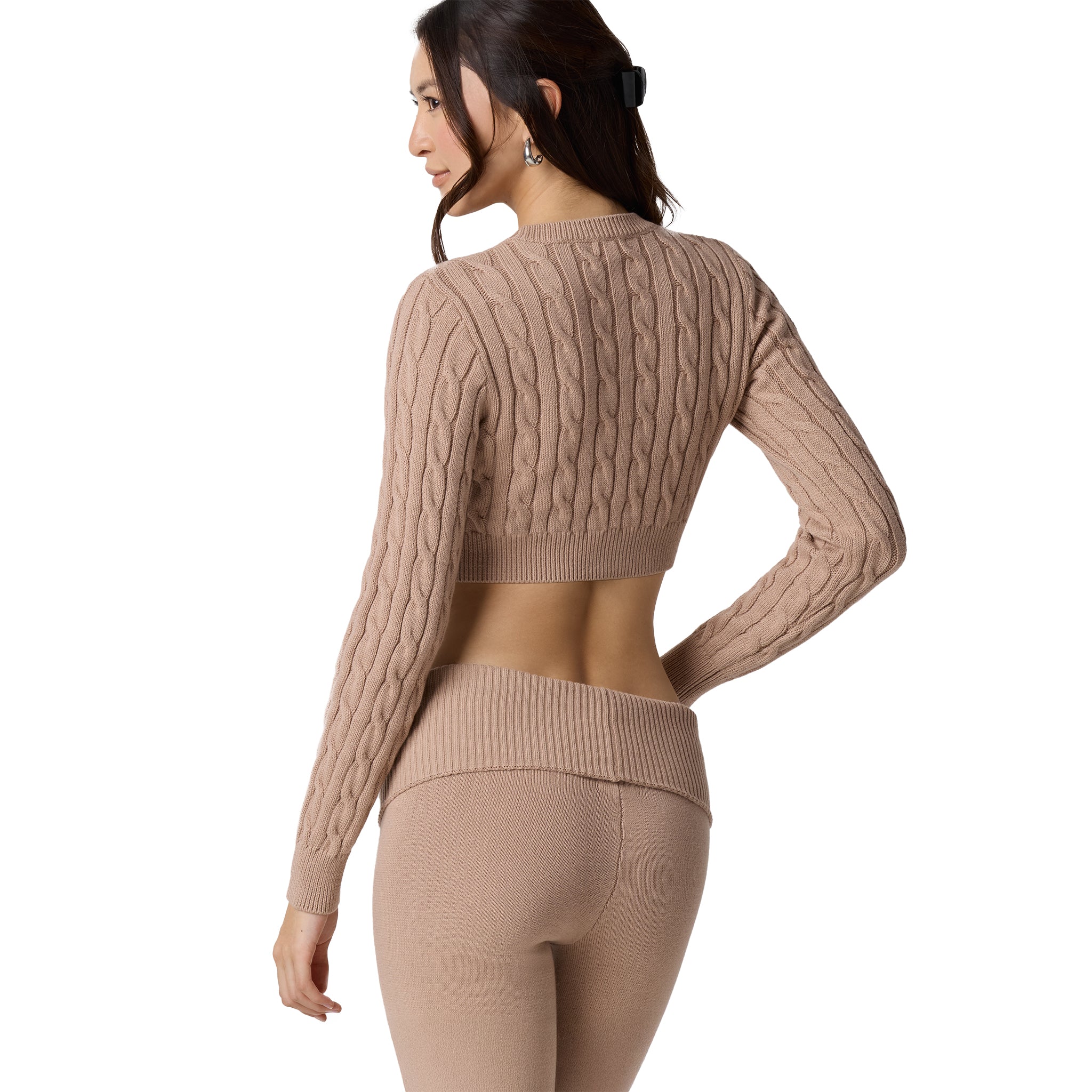 Ballet Crop Cable Sweater - Denny's