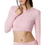 Ballet Crop Cable Sweater - Denny's