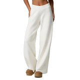 Chenille Solid Wide Leg