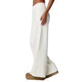 Chenille Solid Wide Leg