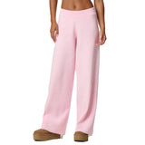 Chenille Solid Wide Leg