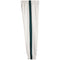 Light heather gray sweatpants with a vertical dark green stripe down the center, featuring an elastic waistband and elastic cuffs.
