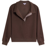 Polo Collar Sweatshirt