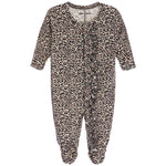 Multi Colored Leopard Ruffle Footie - Denny's