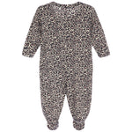 Multi Colored Leopard Ruffle Footie - Denny's
