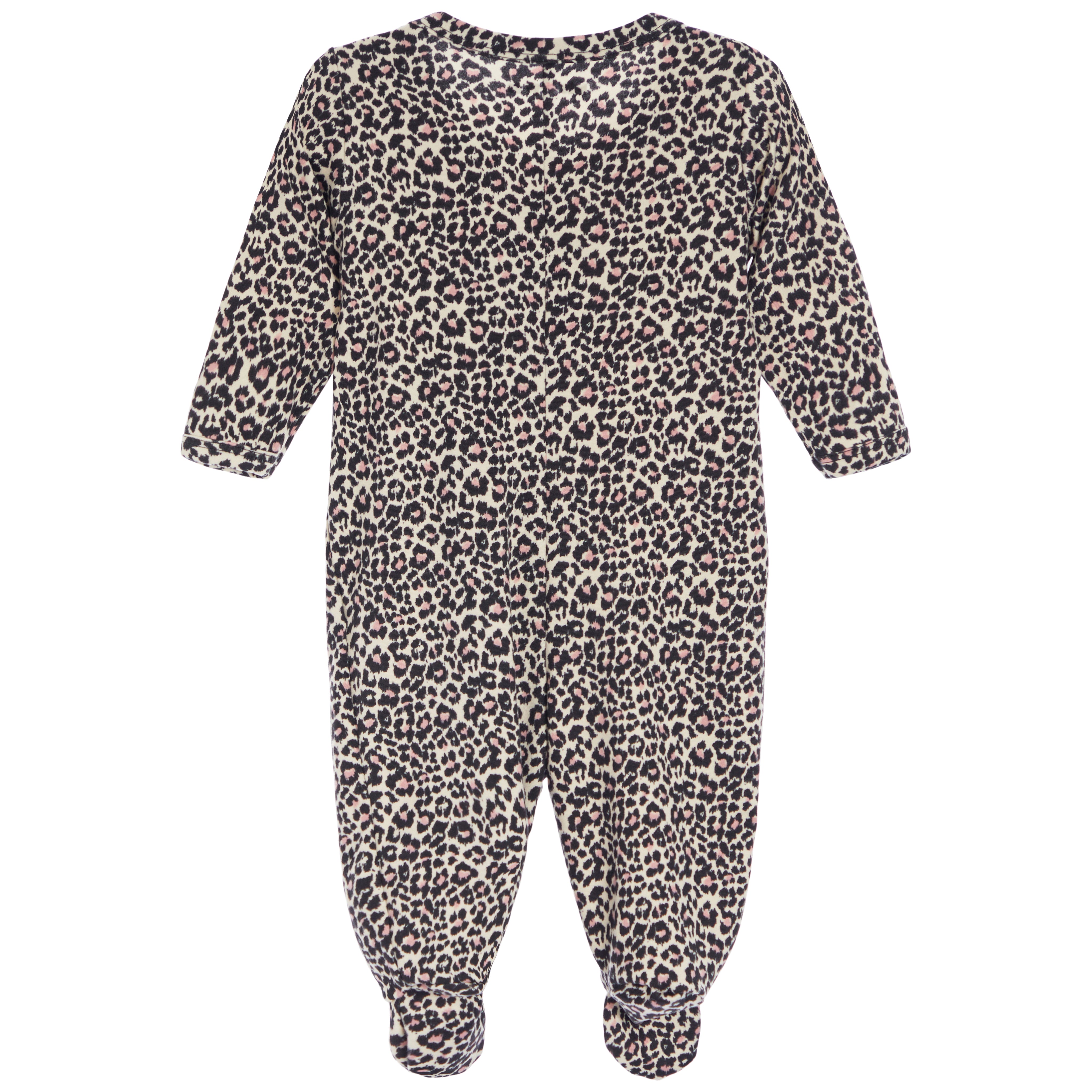 Multi Colored Leopard Ruffle Footie - Denny's