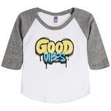 Good Vibes Raglan Tee - Denny's