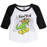 New York Dinosaur Raglan Tee - Denny's