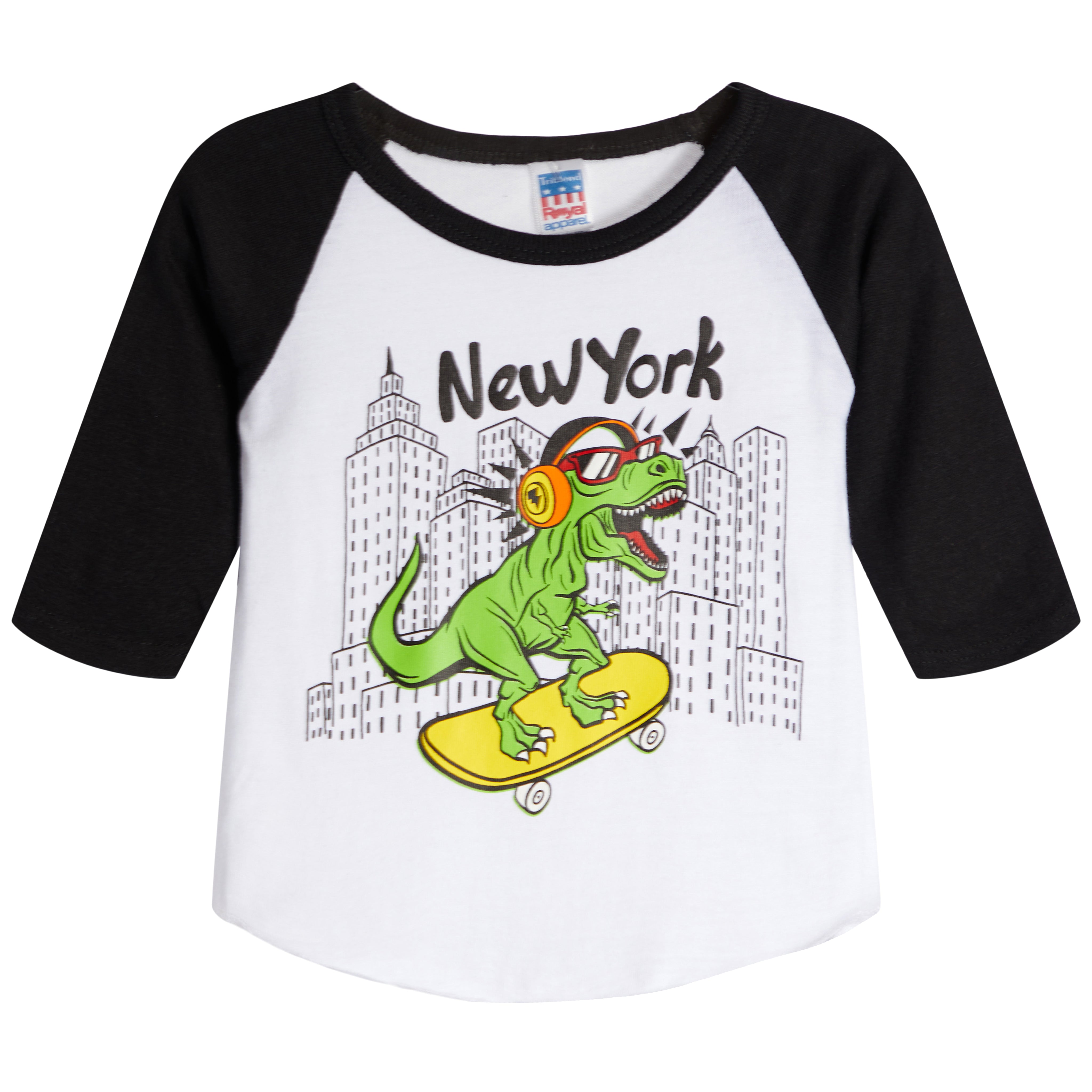 New York Dinosaur Raglan Tee - Denny's