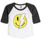 Smiley Lightning Bolt Raglan Tee - Denny's
