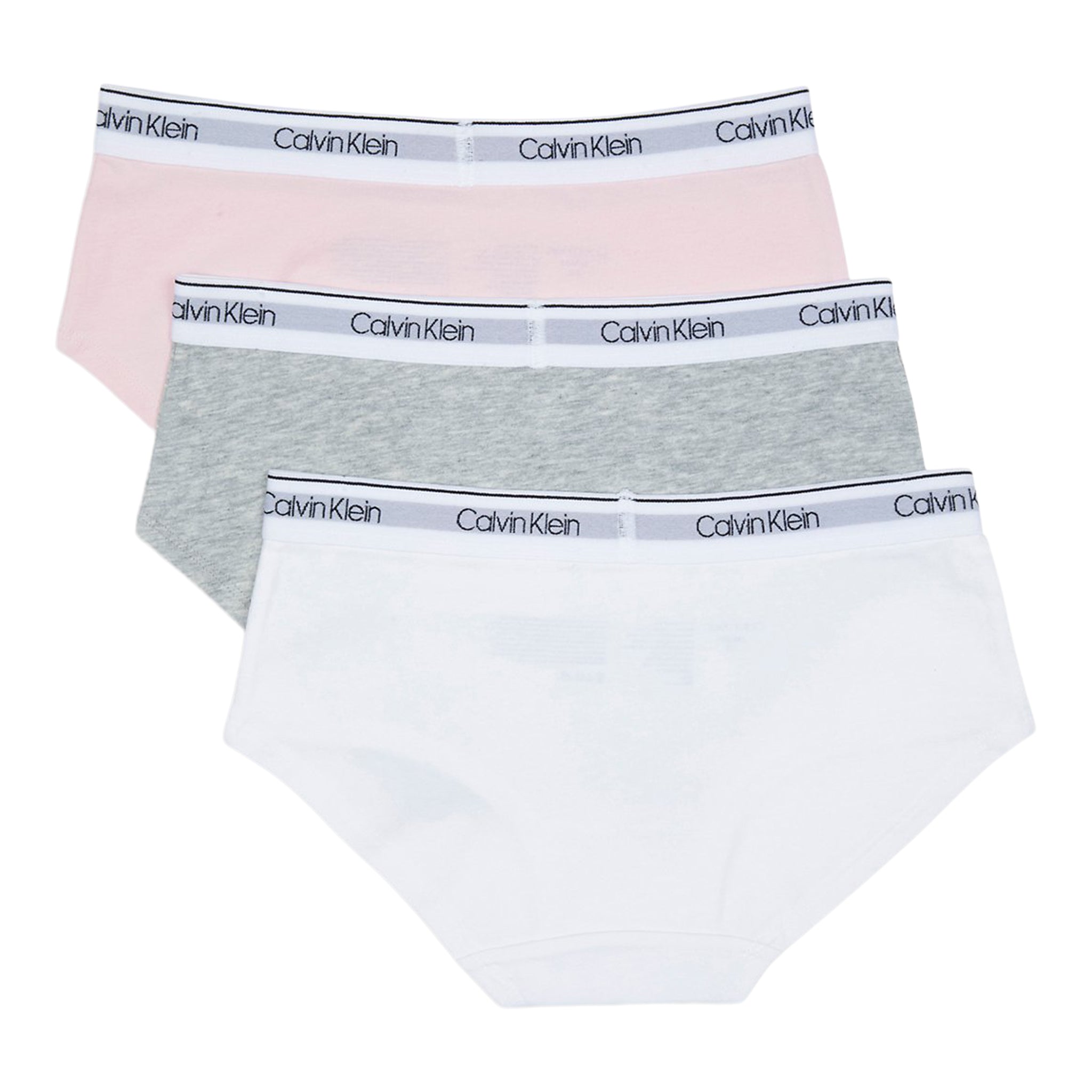 Bikini 3pk Pink, White & Heather Grey - Denny's
