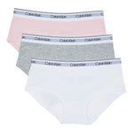 Bikini 3pk Pink, White & Heather Grey - Denny's