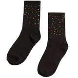 Multi Color Rhinestone Sock