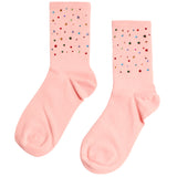 Multi Color Rhinestone Sock