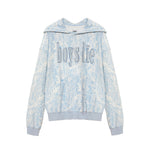 Blue Manhunt Camo Racer Hoodie - Denny's