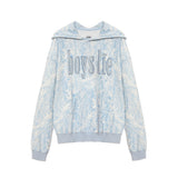 Blue Manhunt Camo Racer Hoodie - Denny's