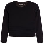 Long Sleeve Rouched Top - Denny's