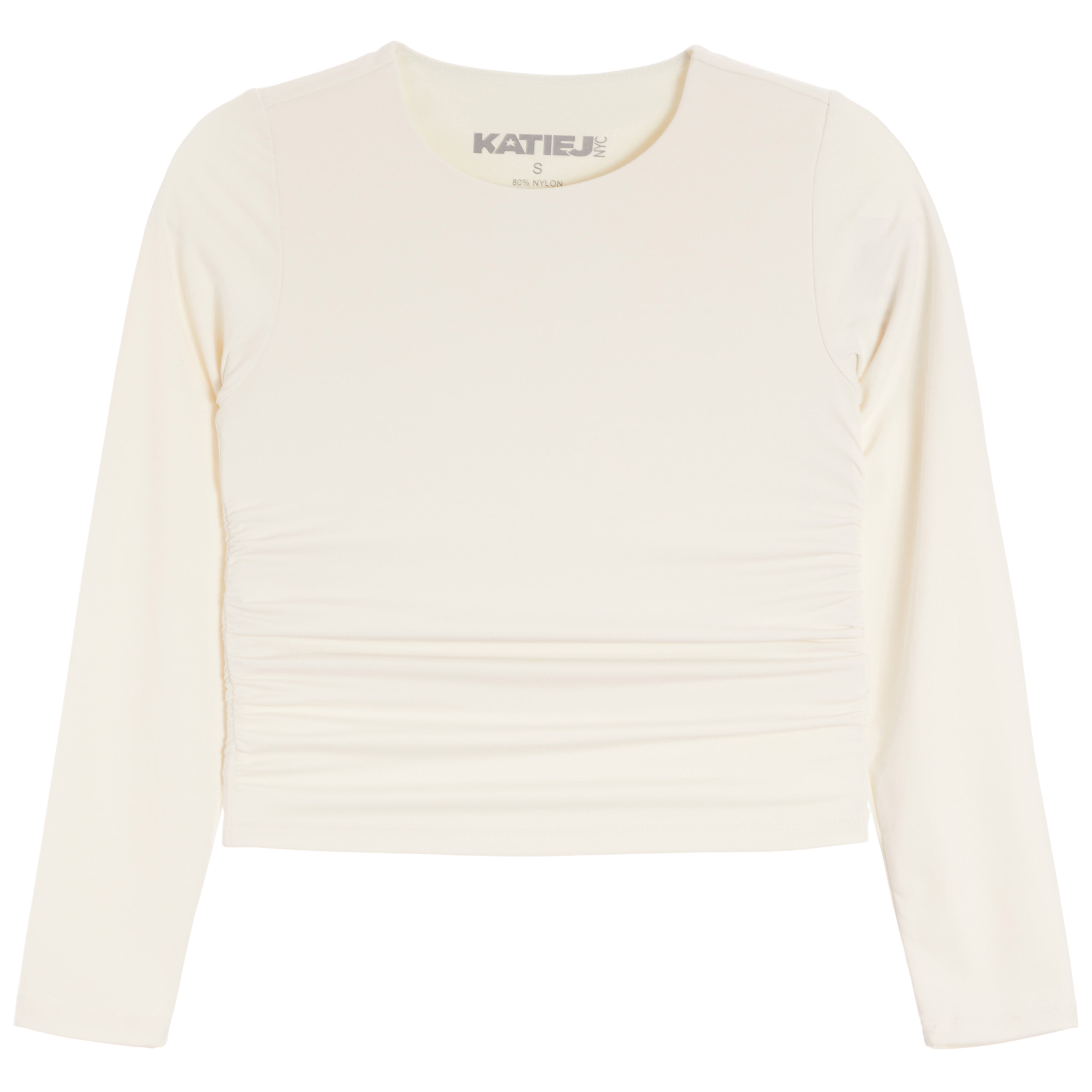 Long Sleeve Rouched Top - Denny's