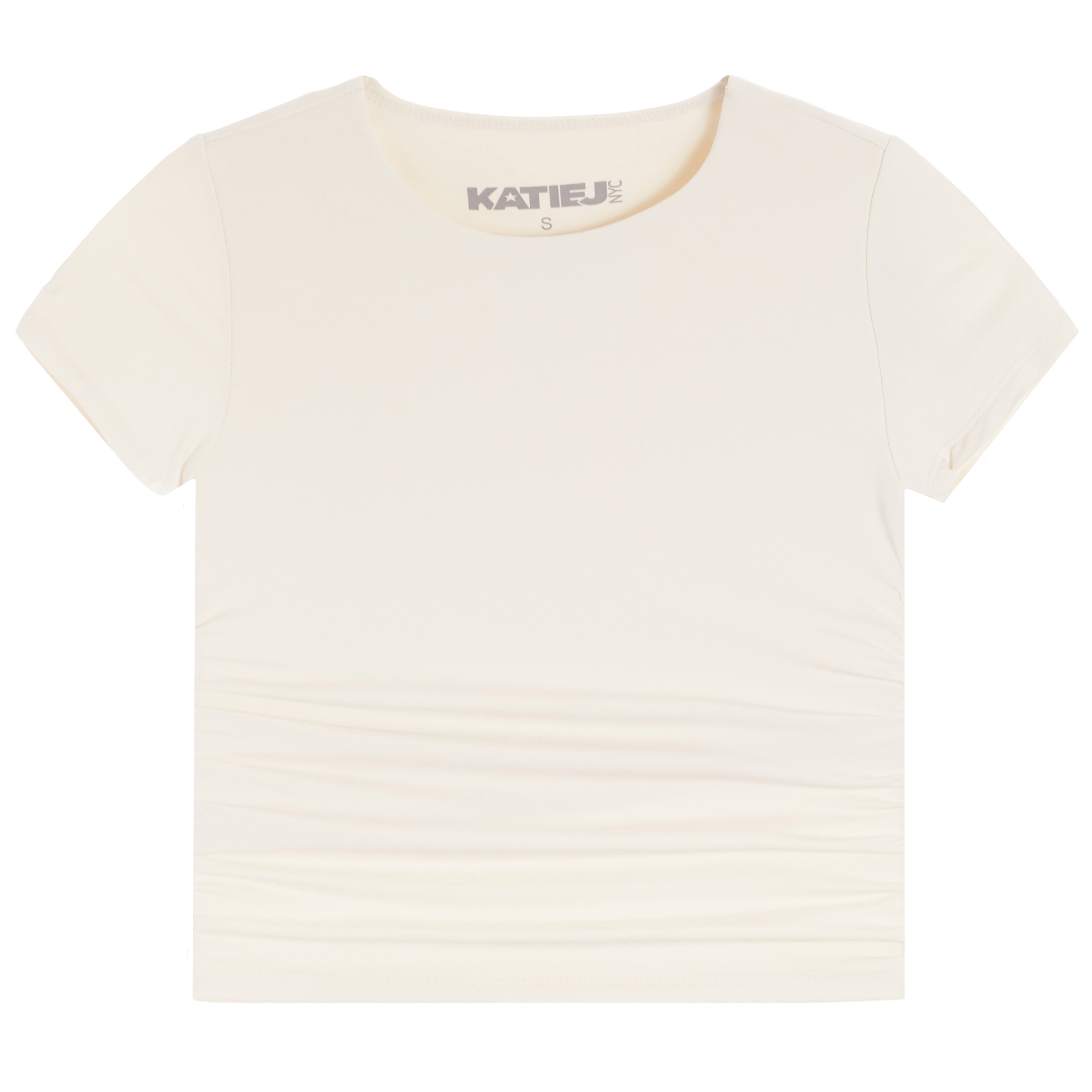 Short Sleeve Rouched Top - Denny's