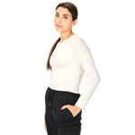 Riley Long Sleeve Ruched Top - Denny's