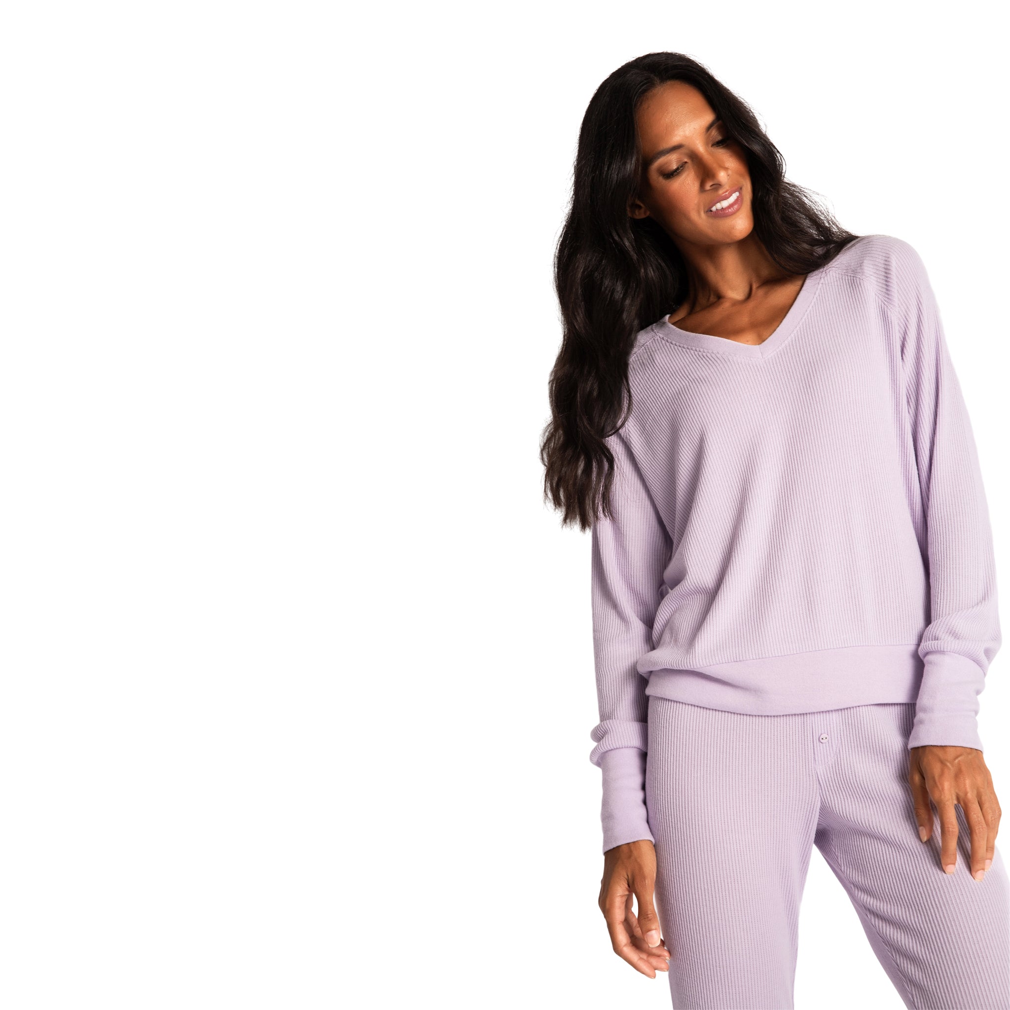 Textured Essential V-Neck - Denny's