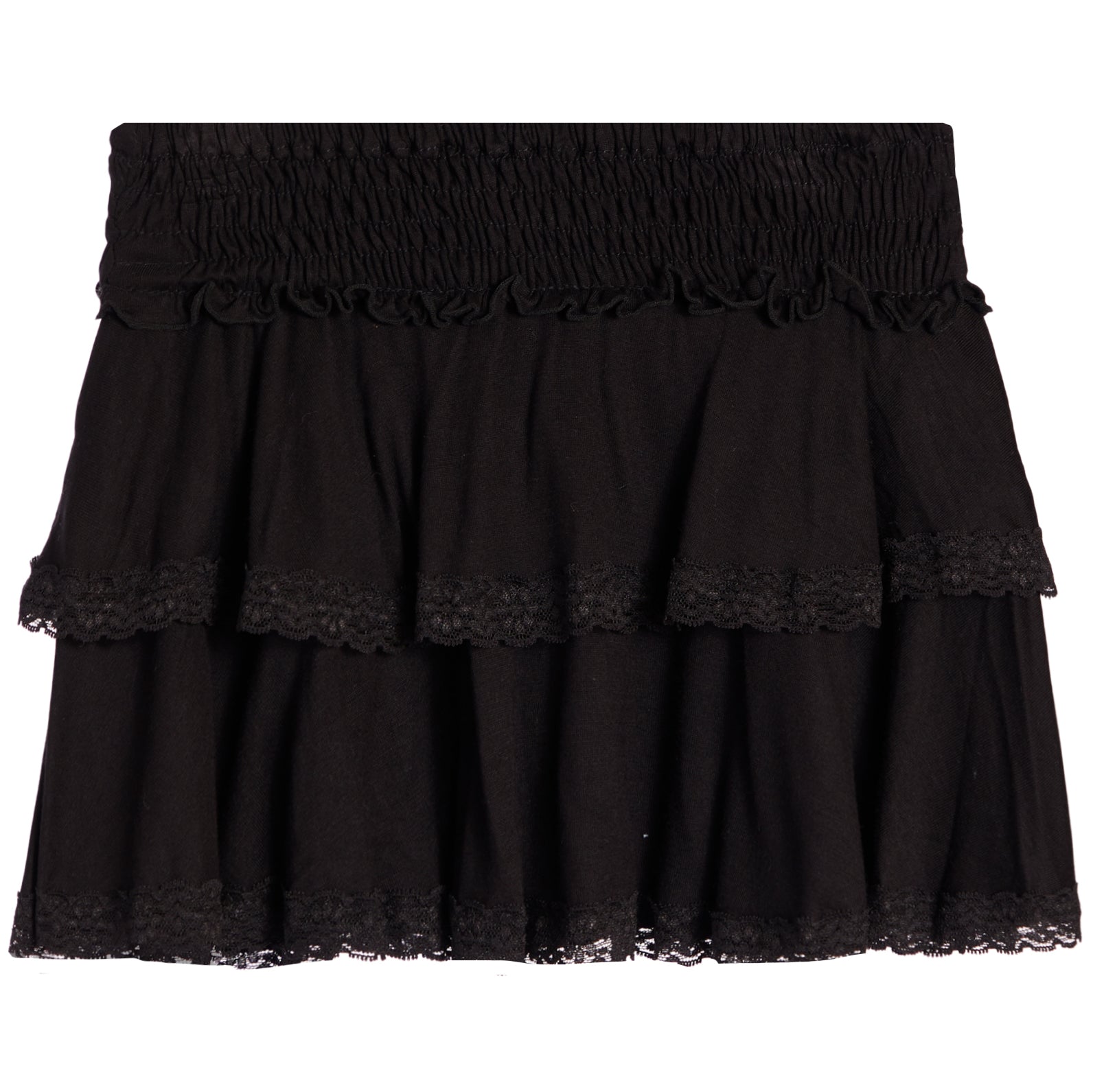 Lace Trim Ruffle Skirt - Denny's