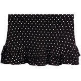 Ribbed Ruffle Polka Dot Skirt
