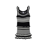 Ruffle Stripe Sweater Dress