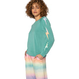 Gradient Good Vibes Top - Denny's