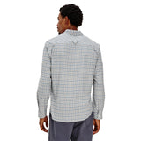 Vance Charcoal Blue Check Woven - Denny's