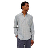 Vance Charcoal Blue Check Woven - Denny's