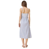 Madeyln Stipe Midi Dress