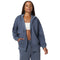 Oversized Zip Hooded Sweatshirt - Denny's