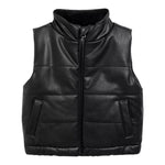 Faux Leather Vest - Denny's