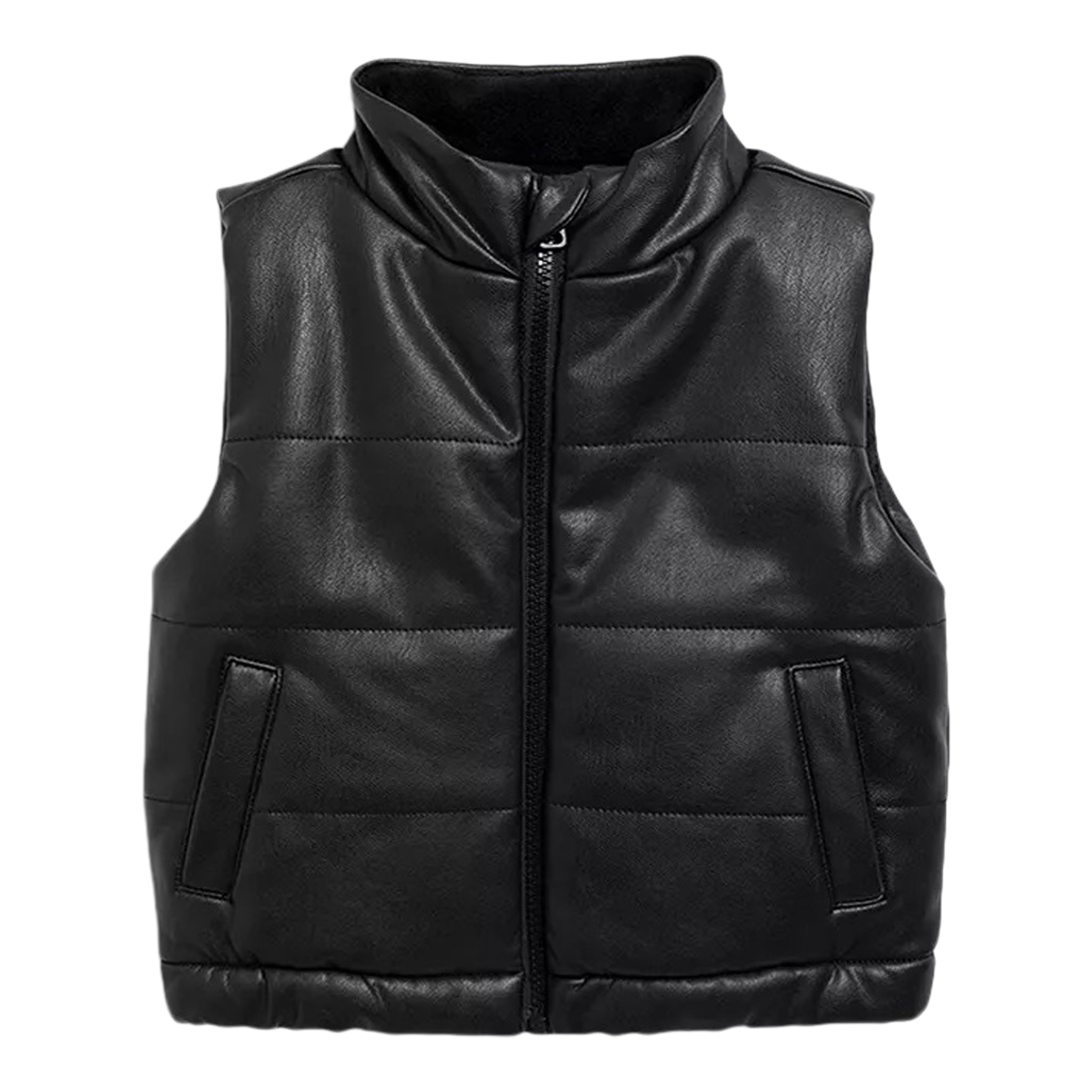 Faux Leather Vest - Denny's