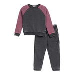 2pc Raglan Two Tone Sweatshirt Set - Denny's