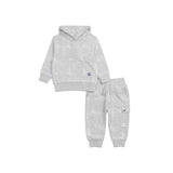 2pc Checker Block Hoody Jog Set