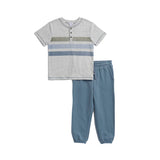 2pc Lichen Stripe Tee/Jogger Set