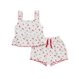 2pc Terry Cherry Tank Set