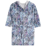 Blue Splatter Fuzzy Robe - Denny's